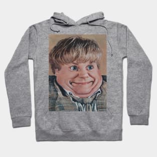 Chris Farley | Liquified Tommy Boy Surreal Picture | Portrait of Chris Farley Pop Art | Painting By Tyler Tilley Hoodie